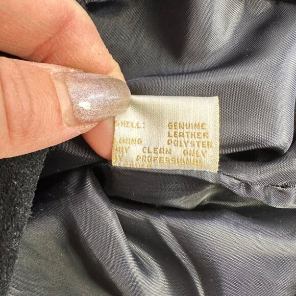 Vintage Embroidered Grunge Preppy Boho Chic Floral Genuine Leather Jacket Small - Picture 12 of 16